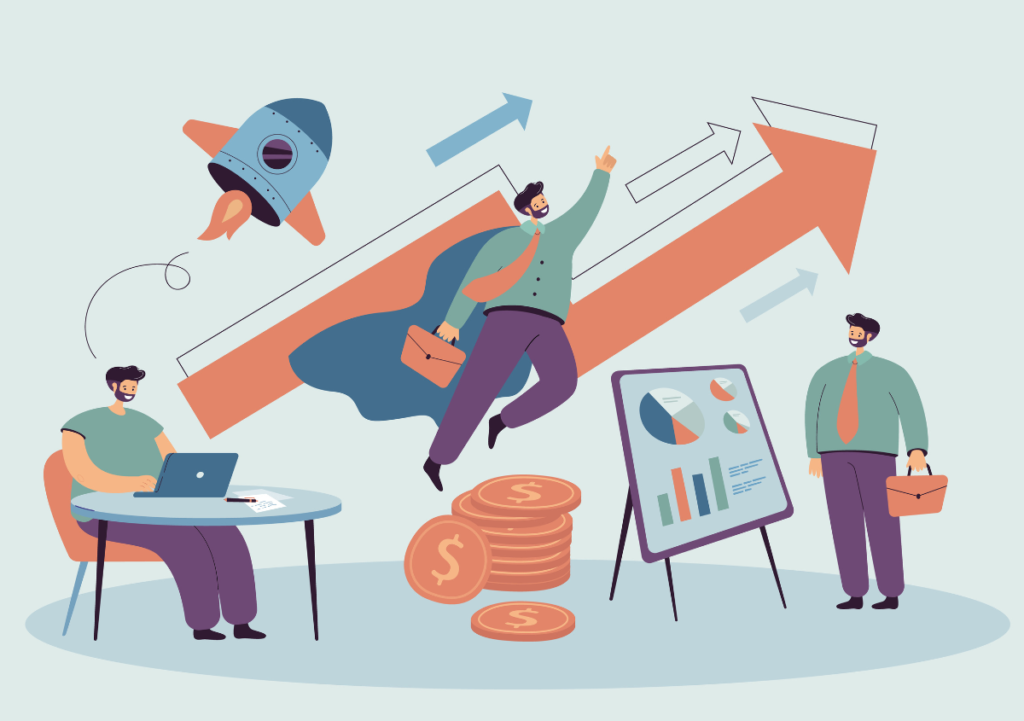 SME Businessman working and scaling business faster